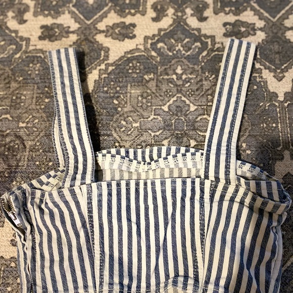 Striped denim Zara crop top - Picture 3 of 3